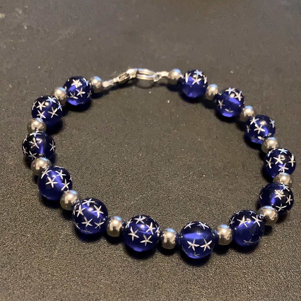 Unisex Blue stars bracelet